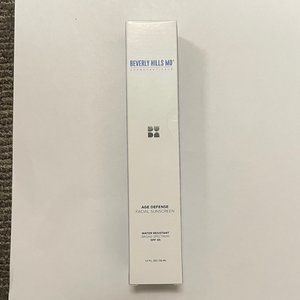 Beverly Hills MD Age Defense Facial Sunscreen NIB SPF 45 Water Resistant